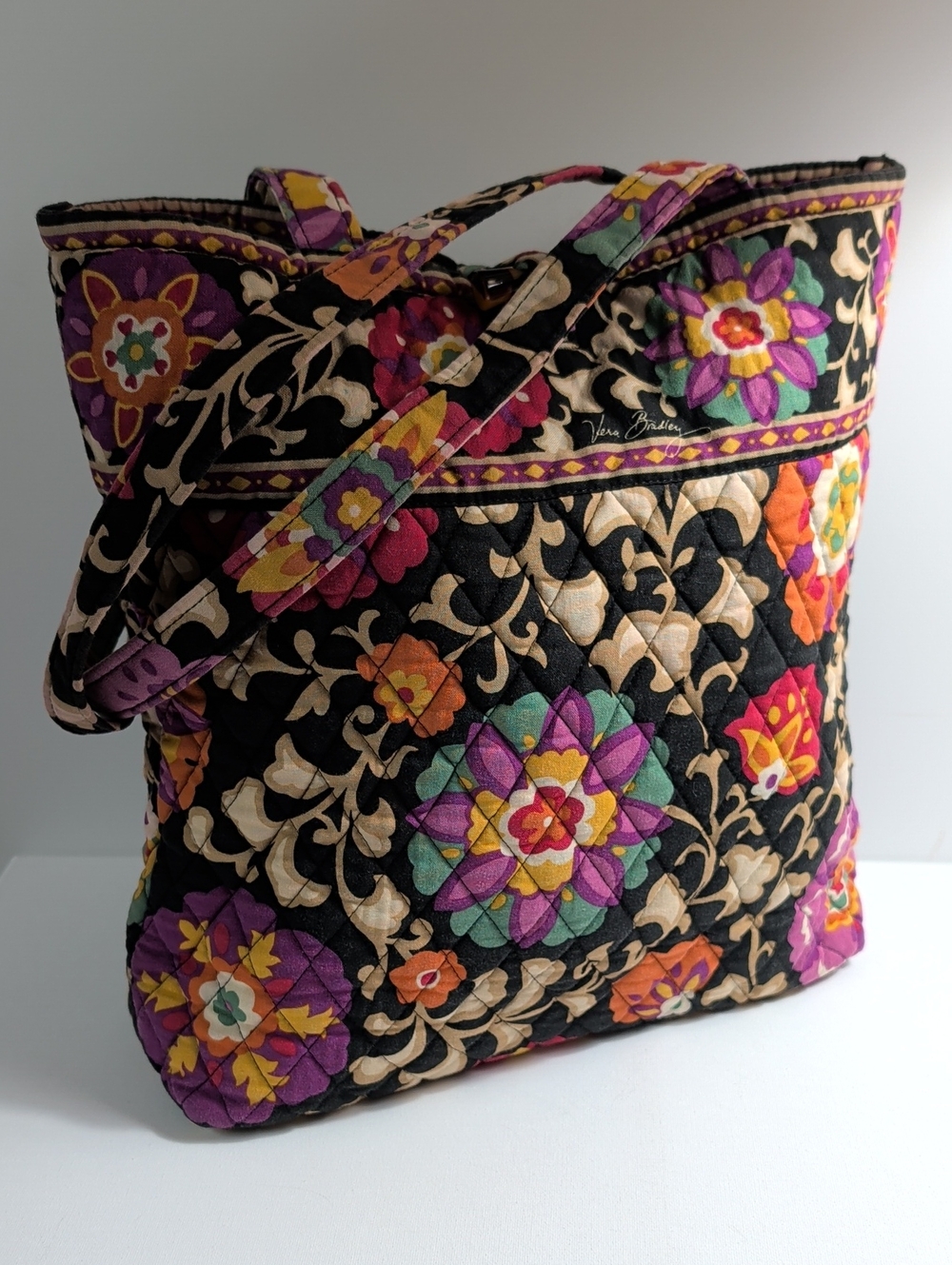 Vera Bradley Quilted Tote Bag Retired Print